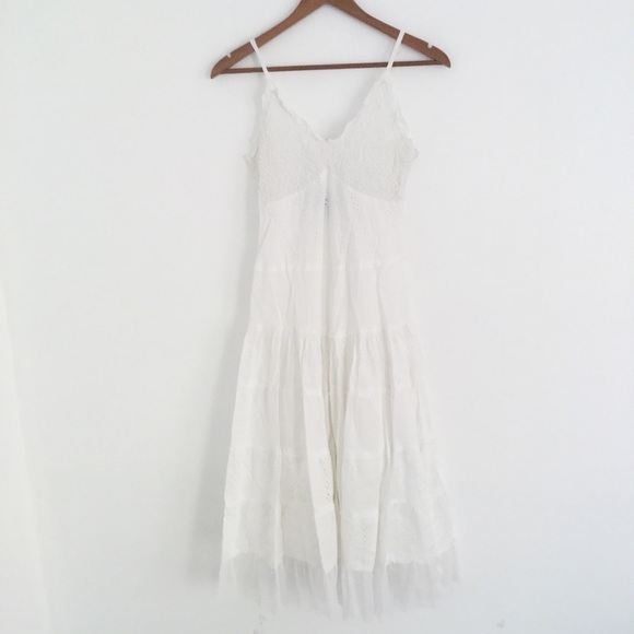 Dresses & Skirts - Country White Eyelet Slip Sun Dress